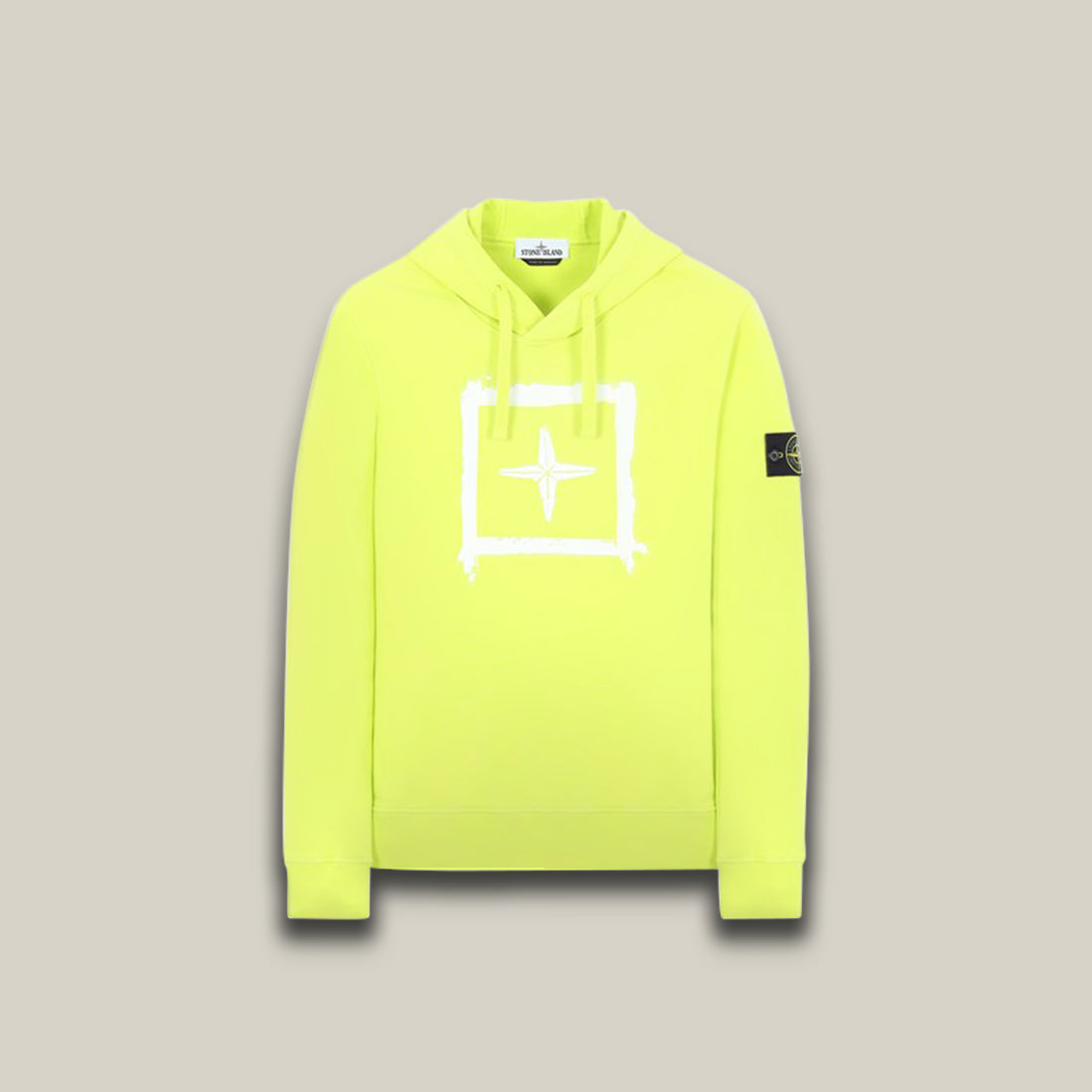 Stone Island 65894 STENCIL Hoodie Yellow