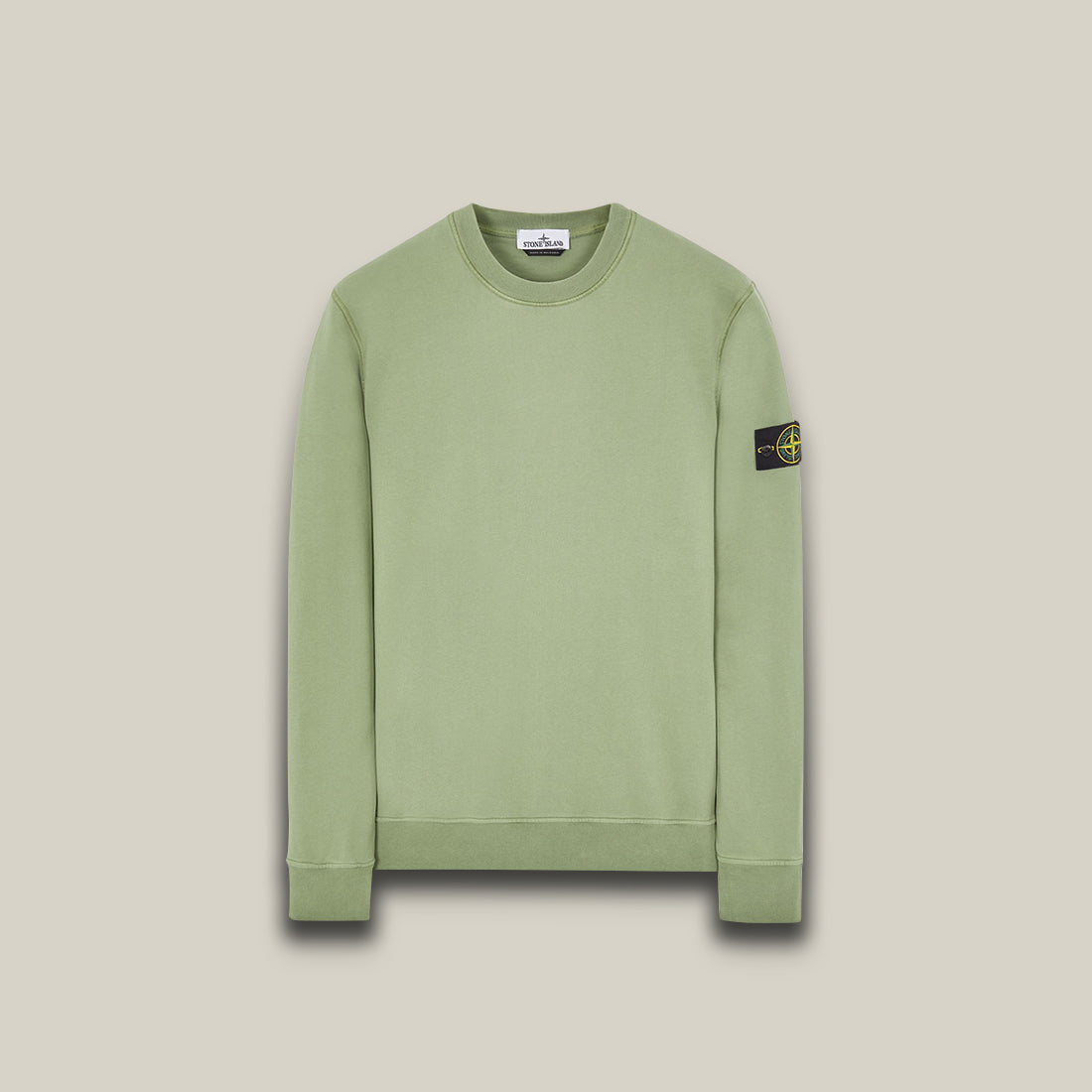 Stone Island 63051 Crewneck Sweatshirt Sage Green Fire Reps