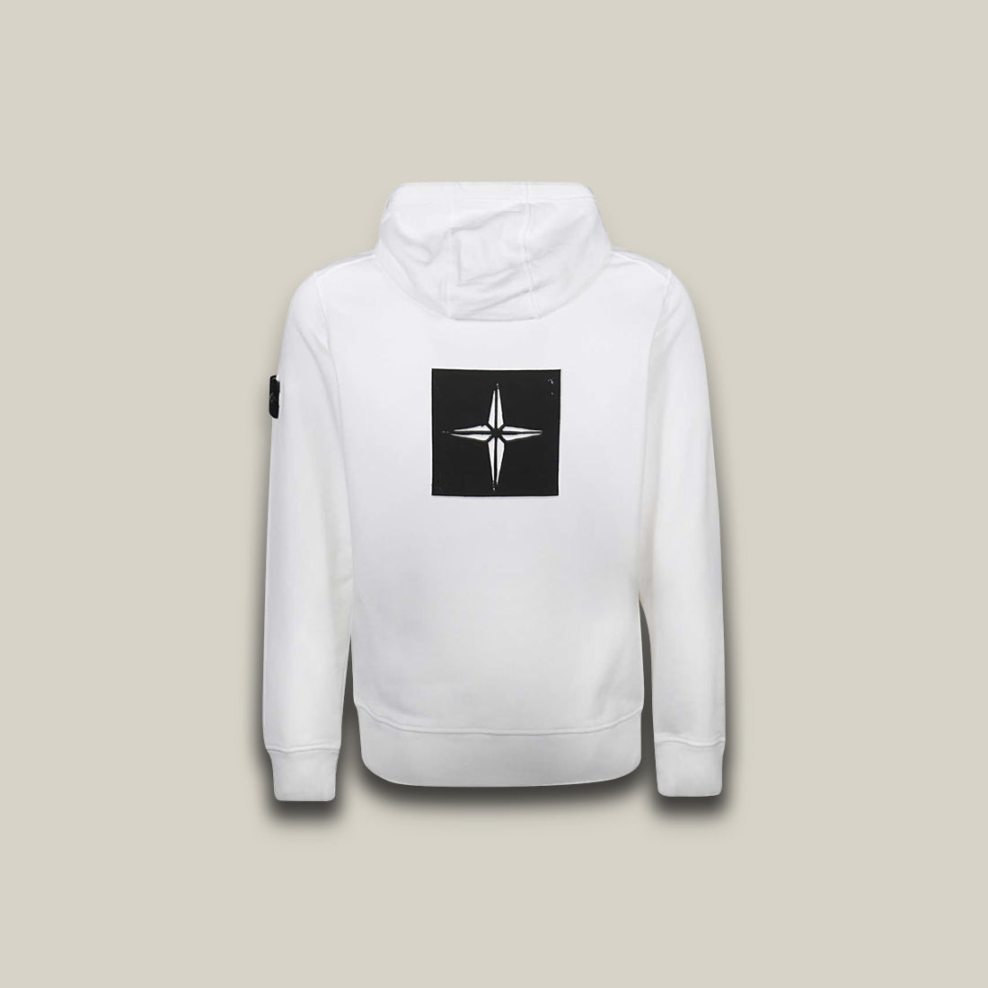 Stone Island 65894 STENCIL Hoodie - White