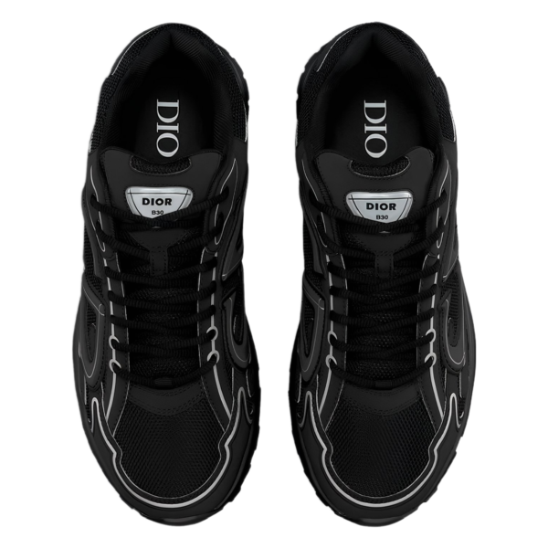 Dior B30 Countdown Sneaker -Black Mesh and Black Technical Fabric - Image 4