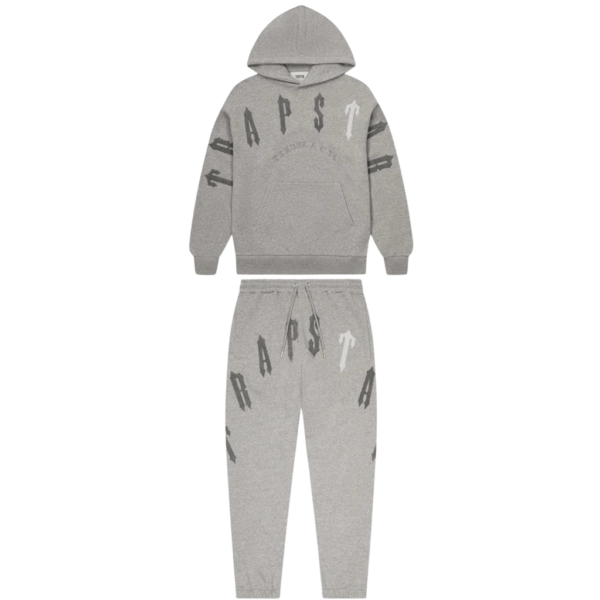 Trapstar Irongate Arch Chenille 2.0 Hooded Tracksuit - Grey