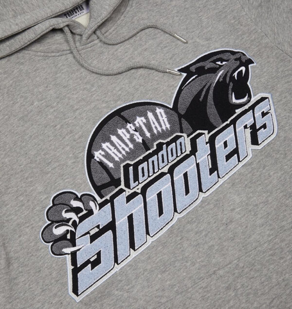 Trapstar Shooters Hooded Tracksuit – Grey and Sky Blue - Image 3